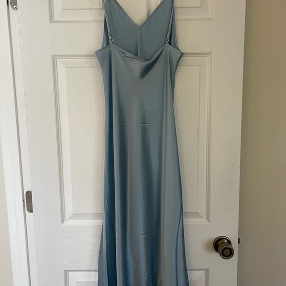 NWT Italic Silk Malone Slip Dress in Periwinkle - Picture 6 of 8